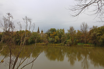 Fototapeta na wymiar Río Ebro, Logroño, España