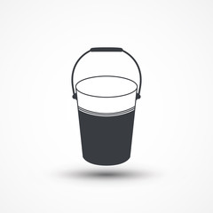 Bucket - icon isolated