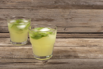a glass of lemonade