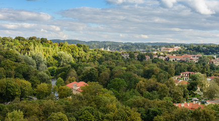 Fototapeta na wymiar View of the city of Vilnius from Gediminas tower. Lithuania