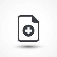 Text file sign icon. Add File document symbol