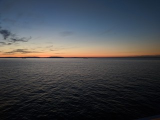 Sunset, English channel
