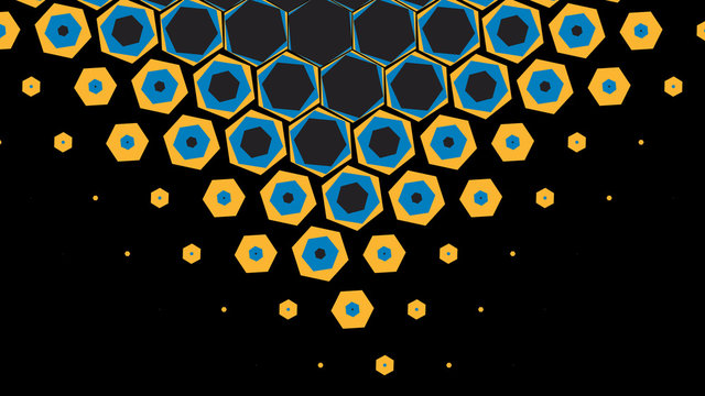 Tri-Color Hexagon Transitions