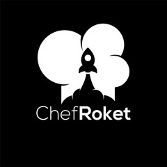 rocket chef logo vector element. chef logo template