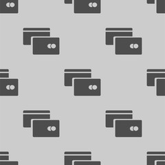 credit card icon illustration vector seamless pattern © enigmanic