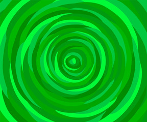 Abstract circular red blue yellow green monochrome background.
