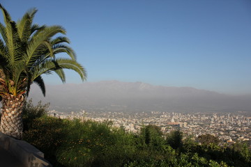 Fototapeta na wymiar Cerro San Cristóbal Santaigo