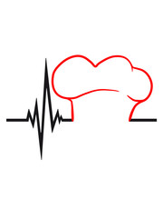 puls herzschlag frequenz kochmütze hut chef koch kochen grillen grillmeister schürze essen hunger lecker grill bbq küche backen