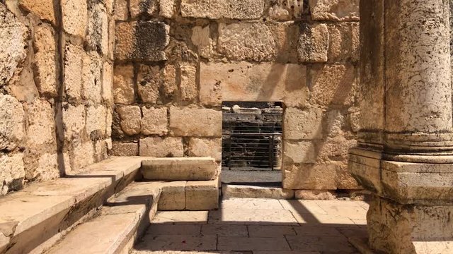 Entrance to Capernaum Synagogue