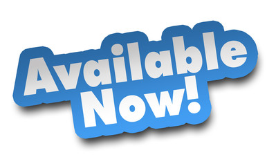 available now concept 3d illustration isolated