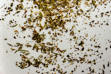 mound of "herbes de provence" spices