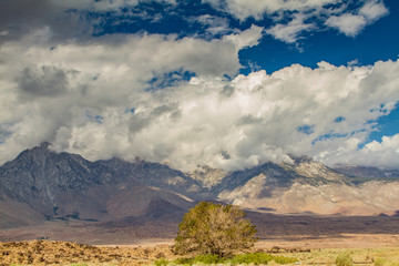 Storm Clouds Building Over Mt. Whitney in the Eastern Sierra, California