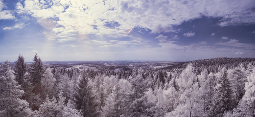infrared photography - ir photo of panorama - the art of our world in the infrared spectrum 