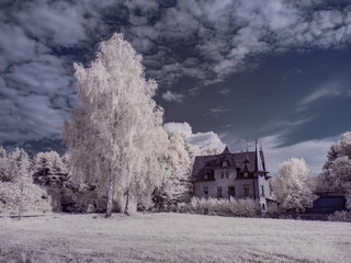 infrared photography - ir photo of panorama - the art of our world in the infrared spectrum 