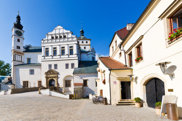 Fototapeta na wymiar renaissance castle, Pardubice, East Bohemia, Czech republic