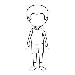 cute and little boy character