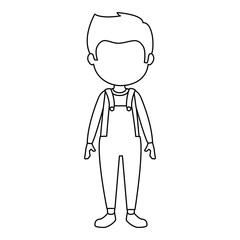 cute and little boy character