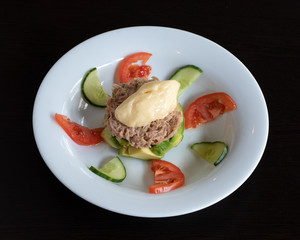 Avocado and Tuna dish