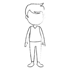 cute and little boy character