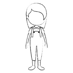 cute and little girl character