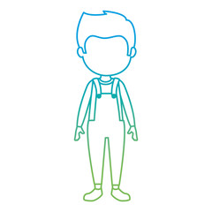 cute and little boy character