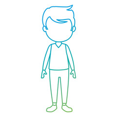 cute and little boy character