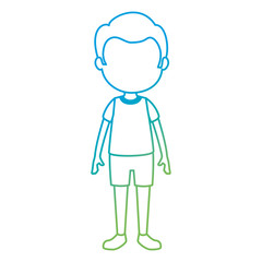 cute and little boy character