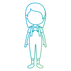 cute and little girl character