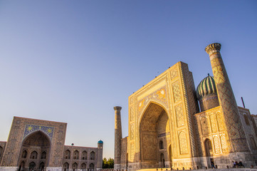 Registan Madrasahs at Samarkand, Uzbekistan