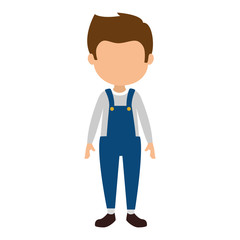 cute and little boy character