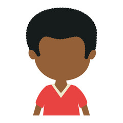cute and little black boy character
