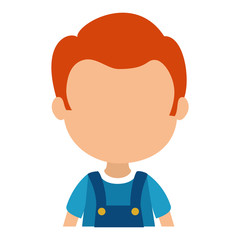 cute and little boy character