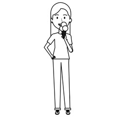 young girl relaxed with ice cream