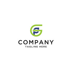 Logo  Abstract Letter GP, G,P,PG, Vektor Design