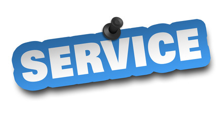 service concept 3d illustration isolated