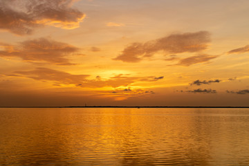Naklejka na ściany i meble Sunset Over the Gulf of Mexico