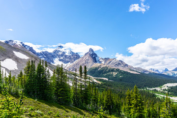 Mt Athabasca at Parker Ridge on the Icefields Parkway in Jasper
