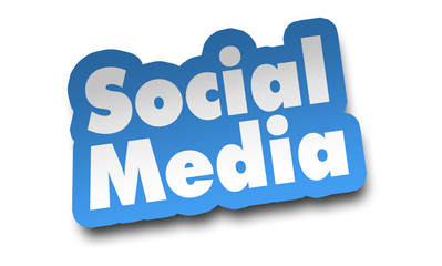 social media concept 3d illustration isolated