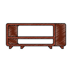 tv table wooden icon