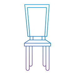 wooden chair isolated icon