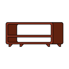 tv table wooden icon