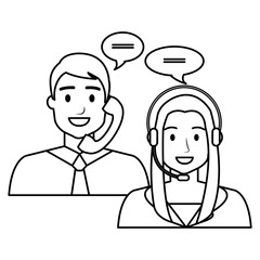 call center agents avatars characters