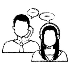 call center agents avatars characters