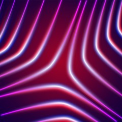 Bright neon triangle lines background