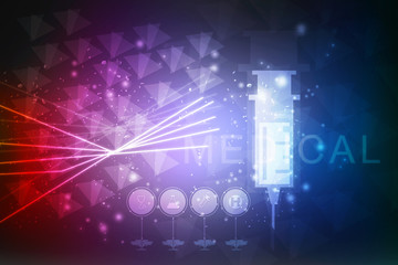 2D illustration medical structure background