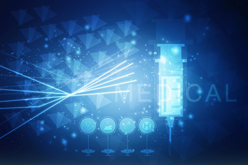 2D illustration medical structure background