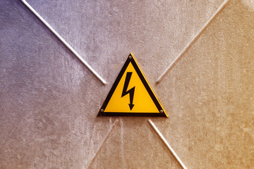 Electrical Cabinet with sign