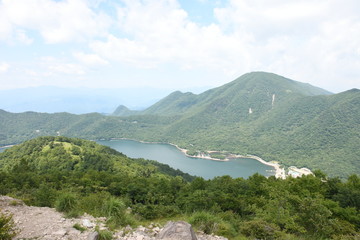 赤城山と大沼