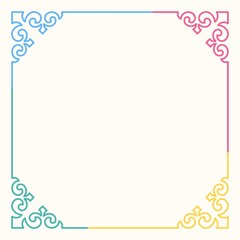 Vector frame with decorative corners