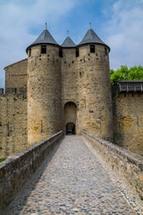 Fototapeta na wymiar Carcassonne, la cité, Aude, Occitanie, France.